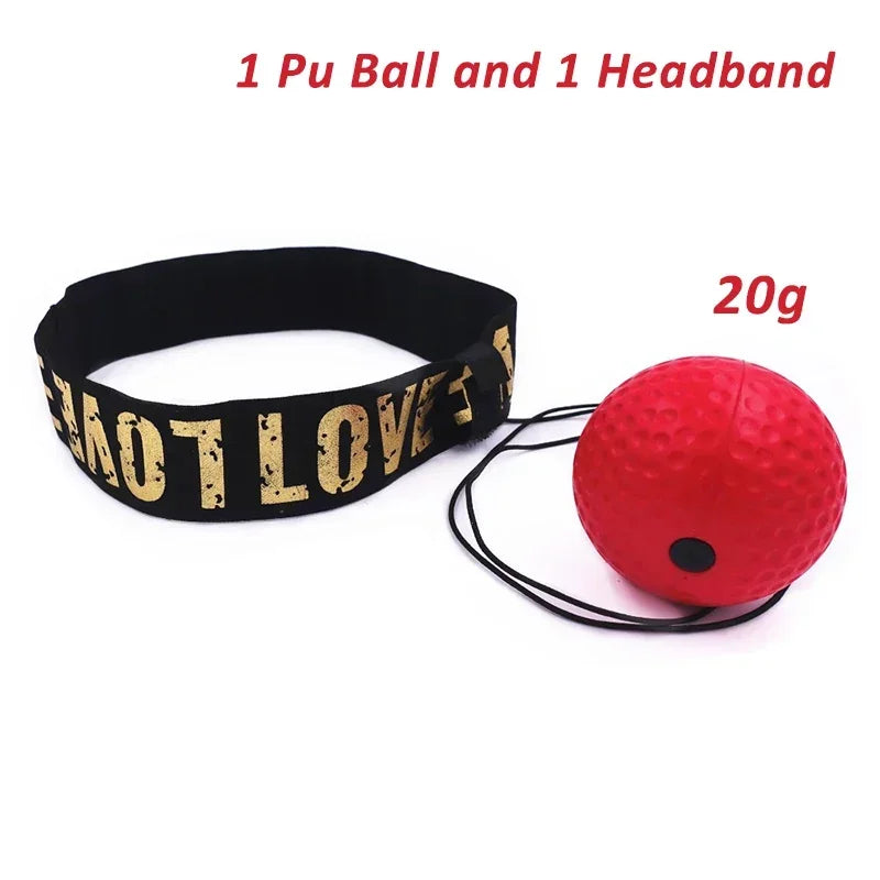 NEW Boxing Speed Ball Head-Mounted PU Punch Ball Sanda Training Hand Eye Reaction Home Sandbag Fitness Boxing Equipment