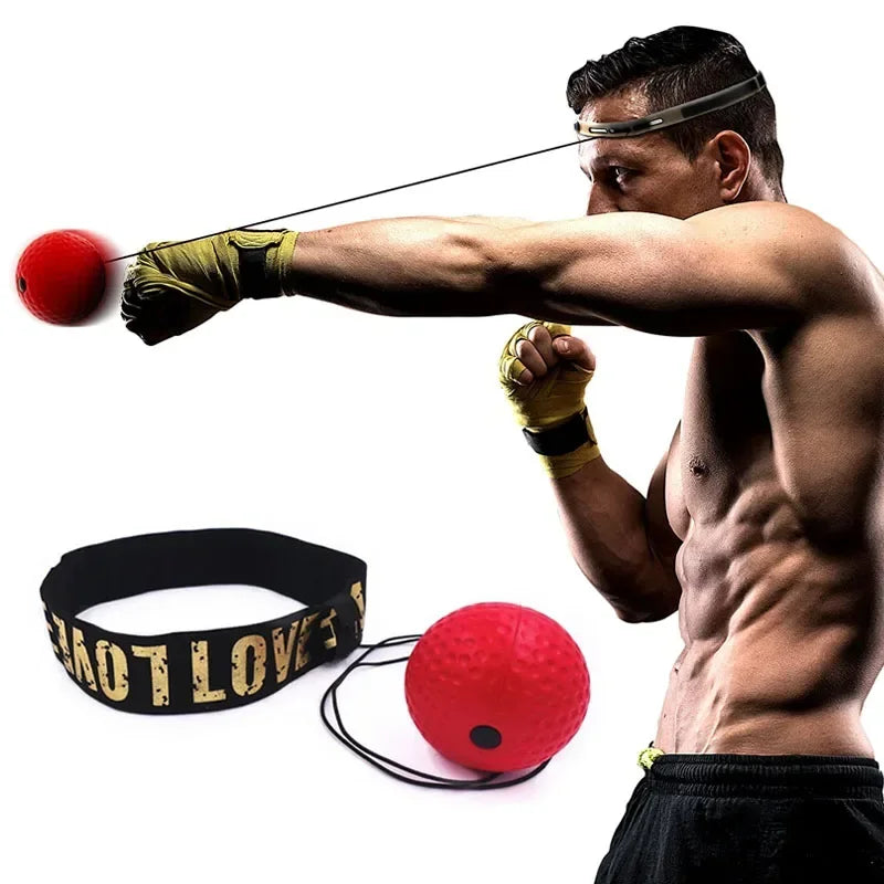 NEW Boxing Speed Ball Head-Mounted PU Punch Ball Sanda Training Hand Eye Reaction Home Sandbag Fitness Boxing Equipment