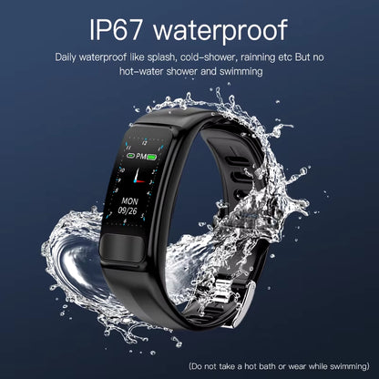 P12 ECG PPG SPO2 Smart Band IP67 Waterproof Fitness Tracker Smart Watch Heart Rate Blood Pressure Oxygen Monitor Sport Bracelet