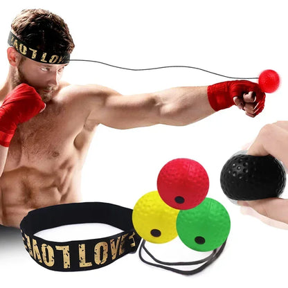 NEW Boxing Speed Ball Head-Mounted PU Punch Ball Sanda Training Hand Eye Reaction Home Sandbag Fitness Boxing Equipment