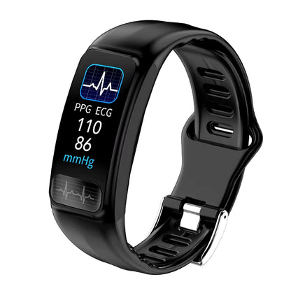 P12 ECG PPG SPO2 Smart Band IP67 Waterproof Fitness Tracker Smart Watch Heart Rate Blood Pressure Oxygen Monitor Sport Bracelet